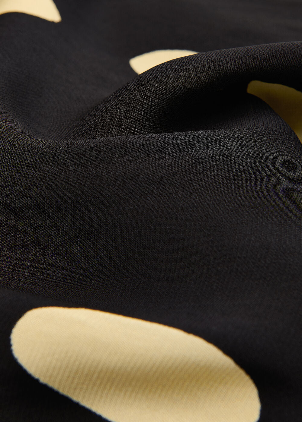 Black Abstract Spot Shirt Dress