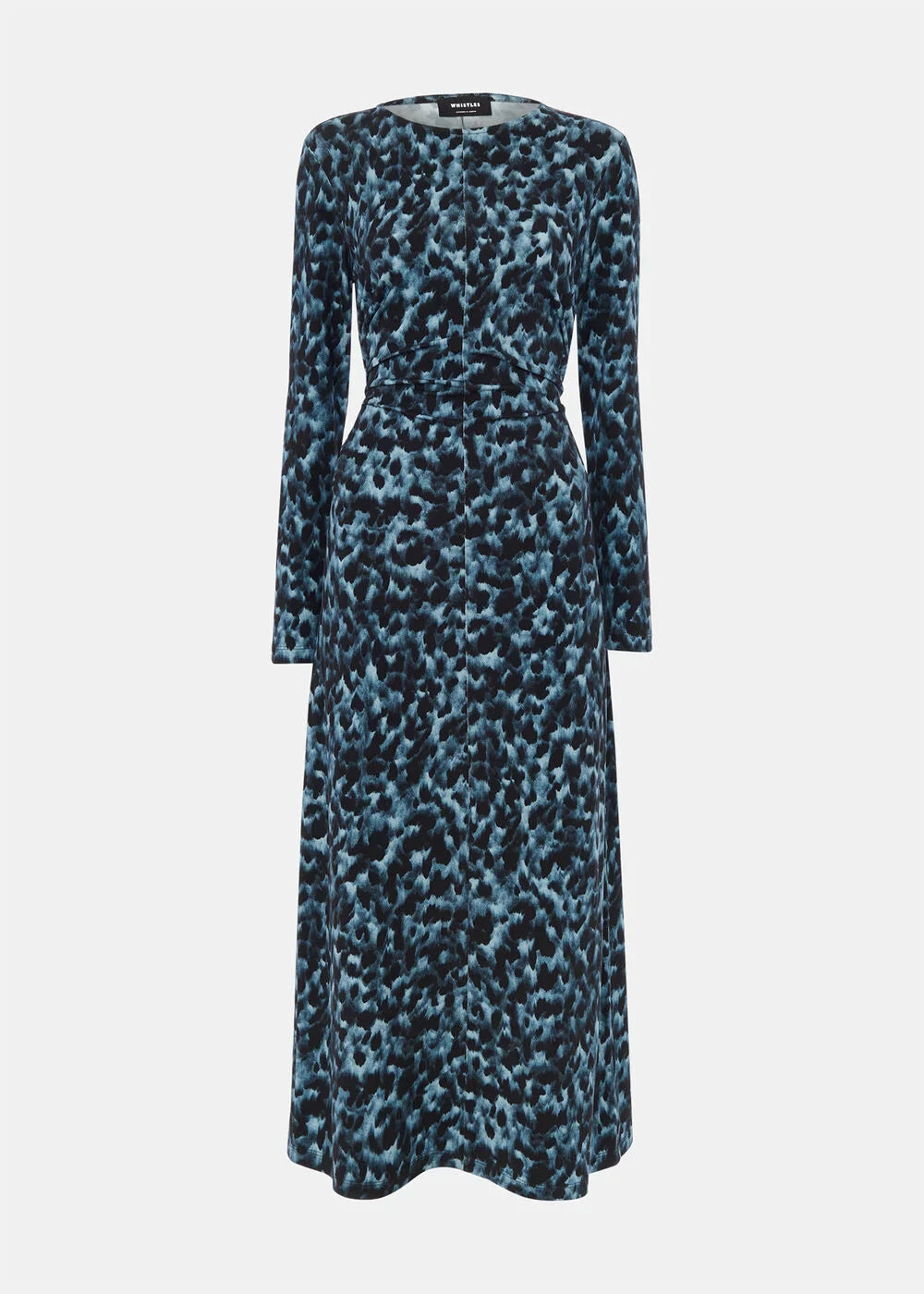 Animal Jersey Ruched Dress