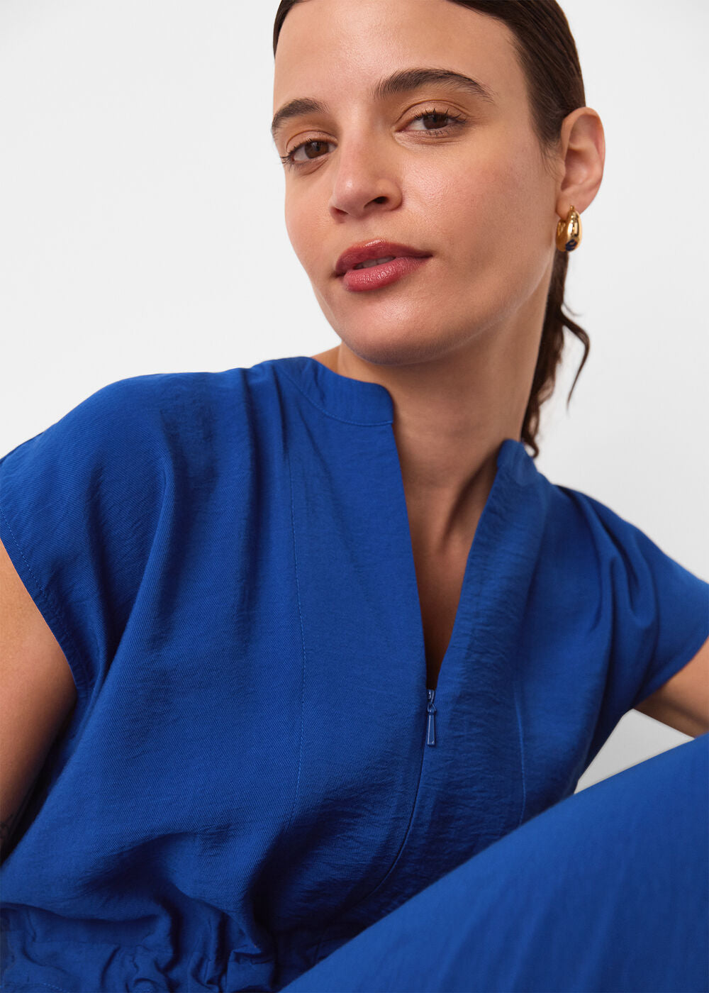 Sleeveless Drawstring Jumpsuit