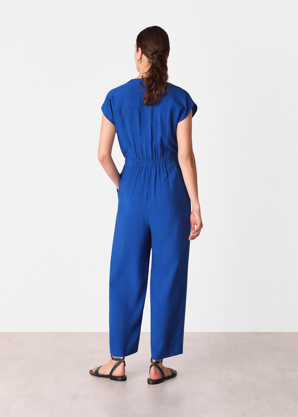 Sleeveless Drawstring Jumpsuit