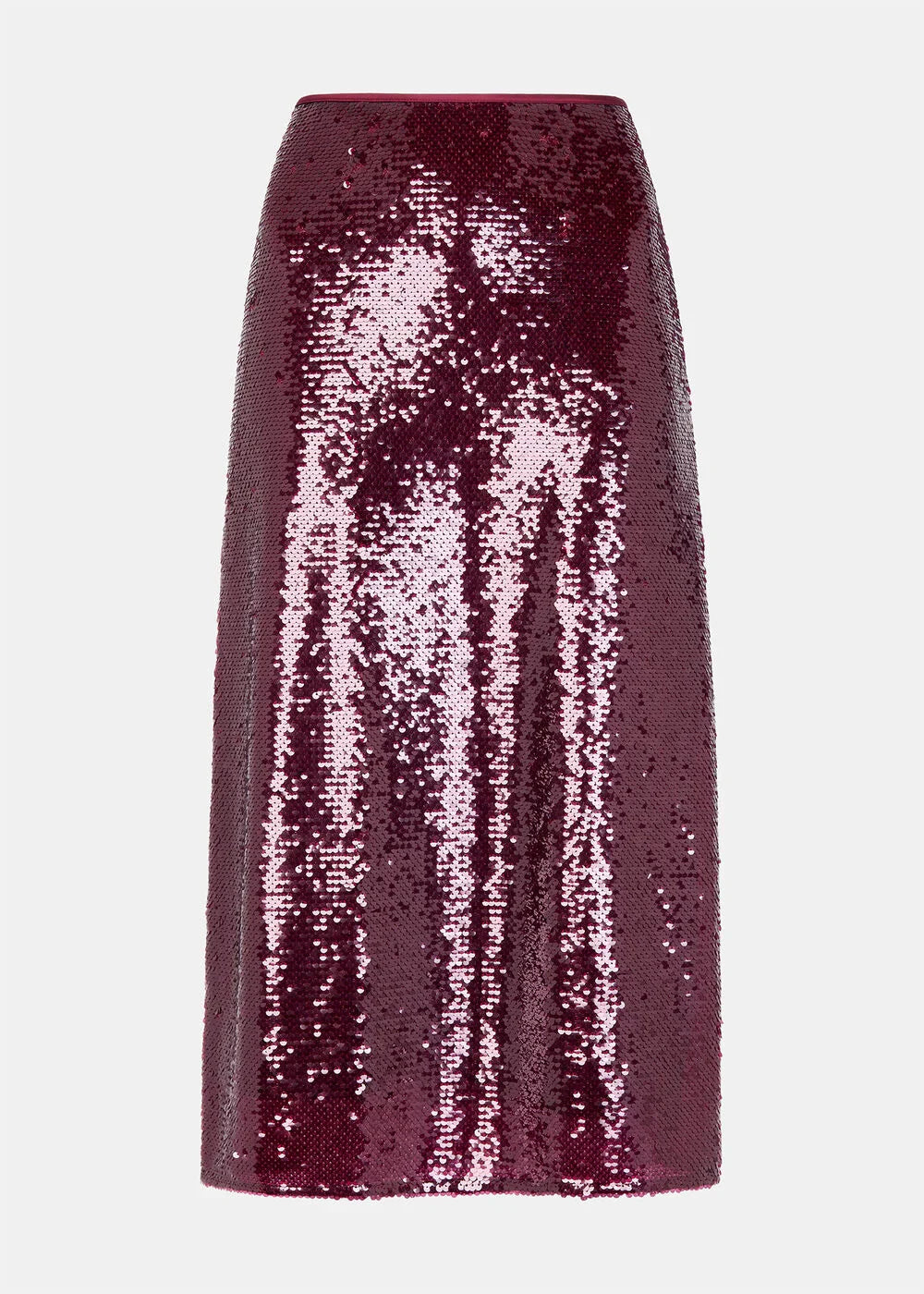 Merlot Sequin Midi Skirt