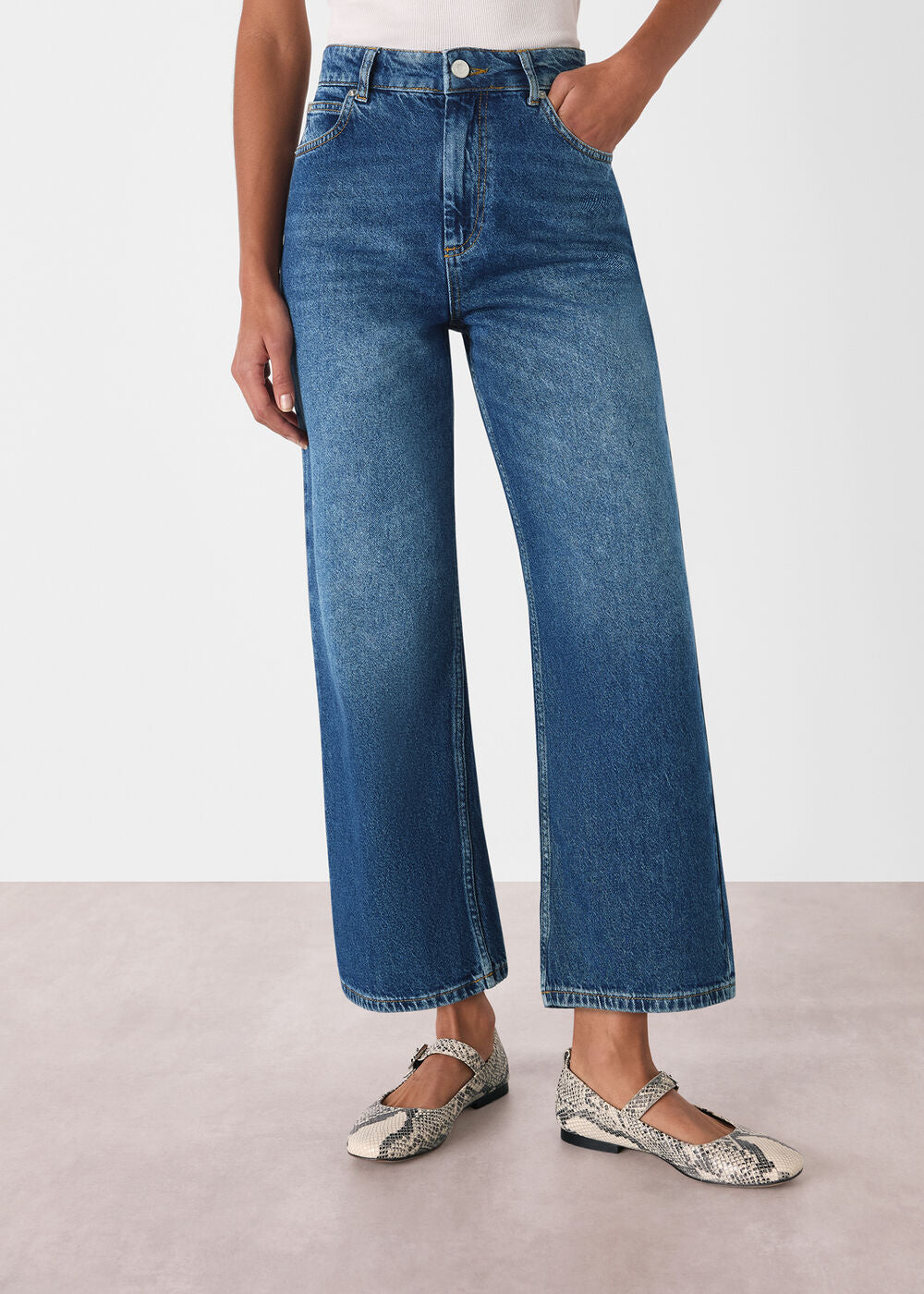 Denim Straight Ankle Length Jean