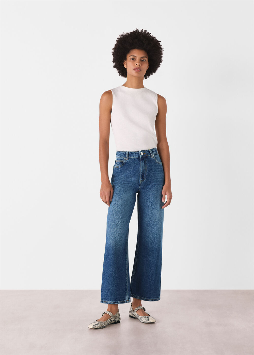 Denim Straight Ankle Length Jean
