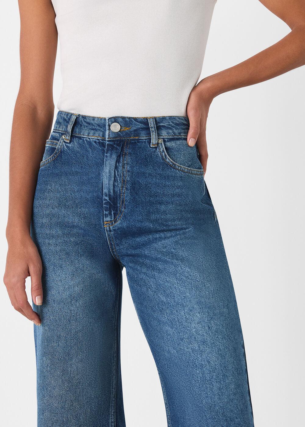 Denim Straight Ankle Length Jean
