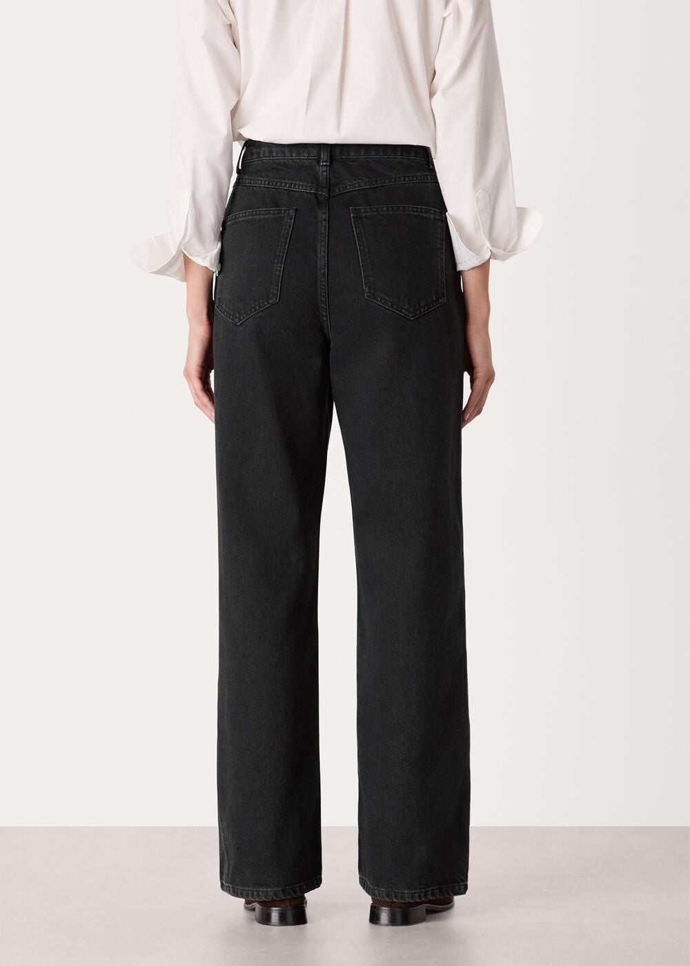 Black Straight Full Length Jean