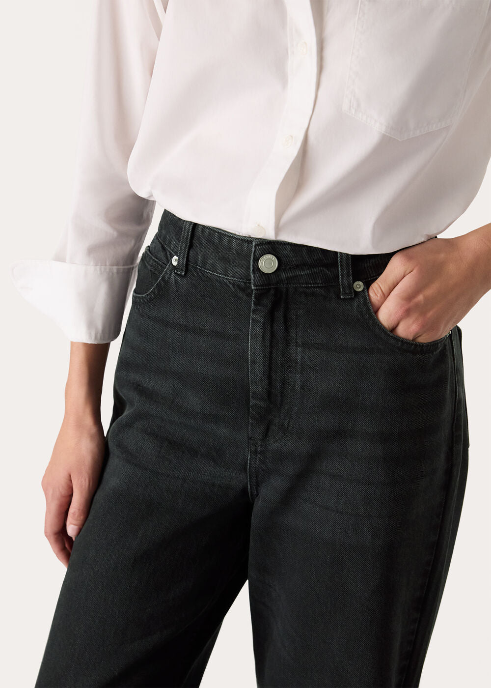 Black Straight Full Length Jean