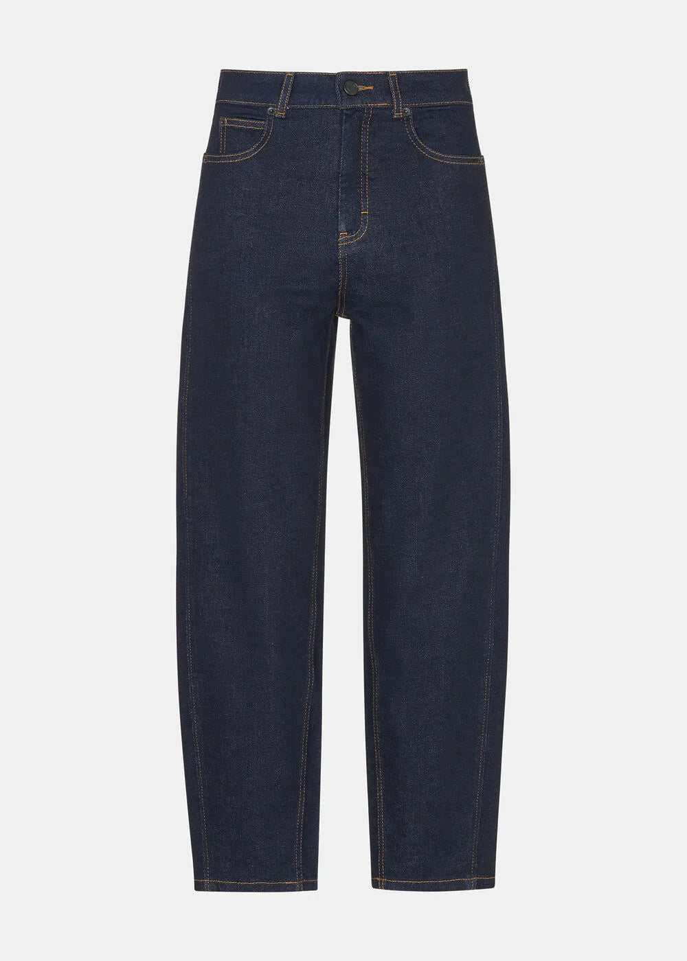 Grey Stretch Barrel Leg Jean