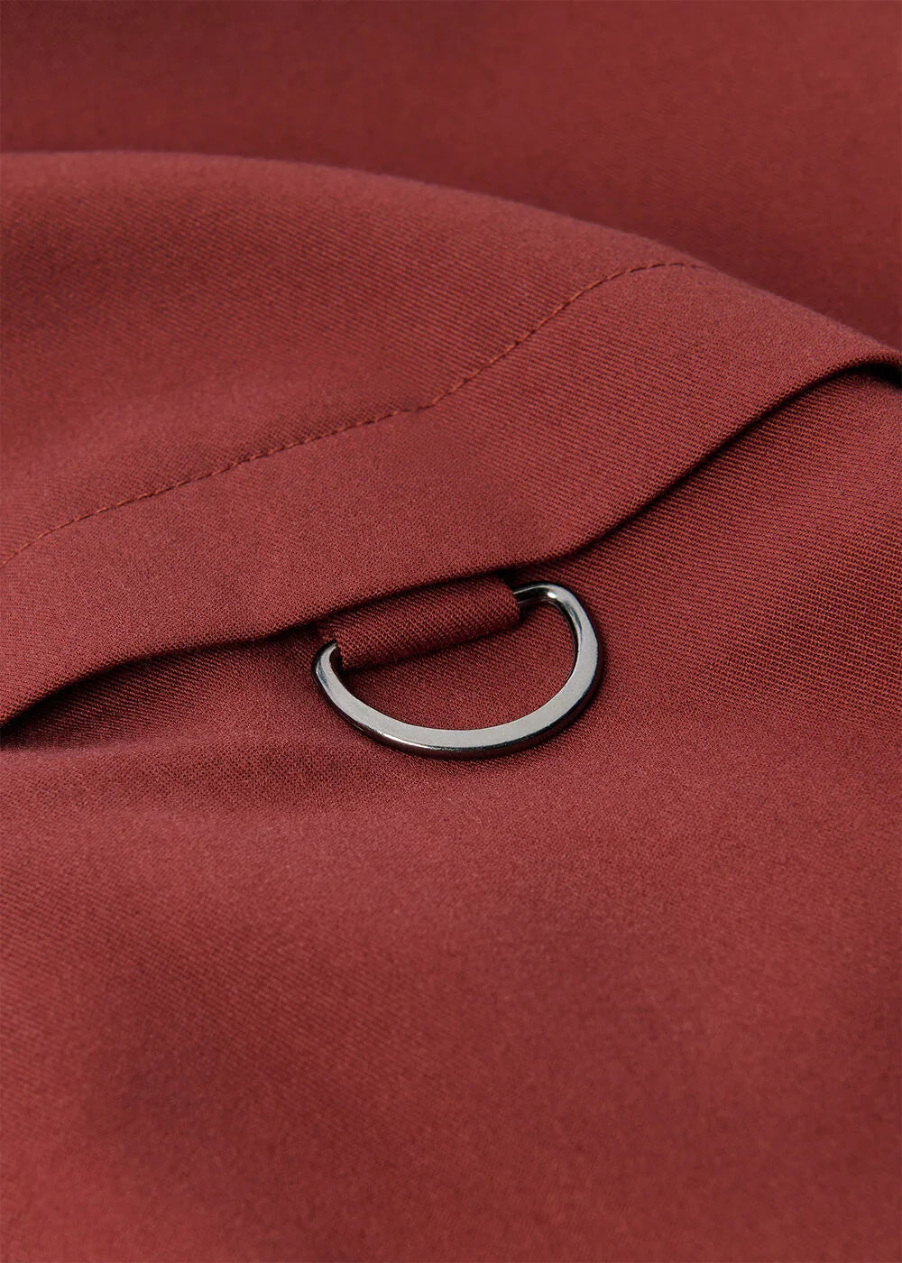 Rust Trench Detail Jumpsuit