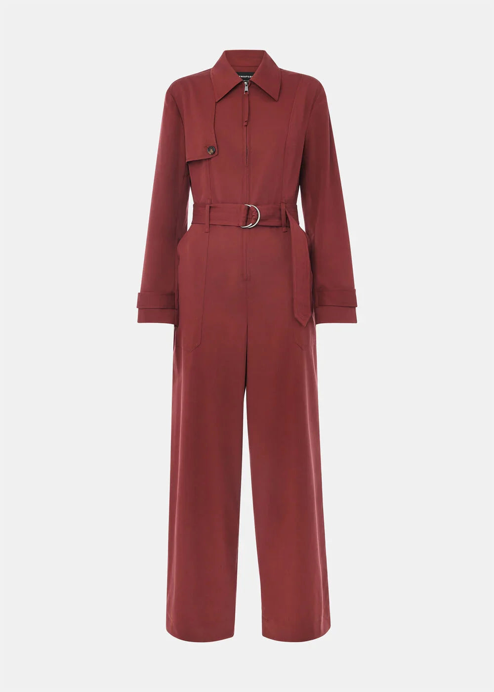 Rust Trench Detail Jumpsuit