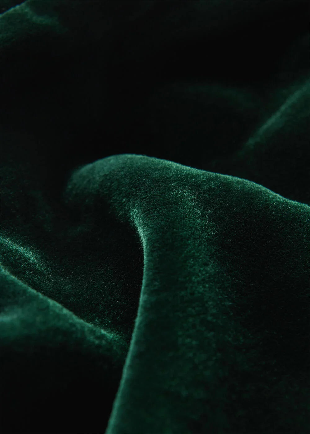 Forest Velvet Flare Sleeve Dress