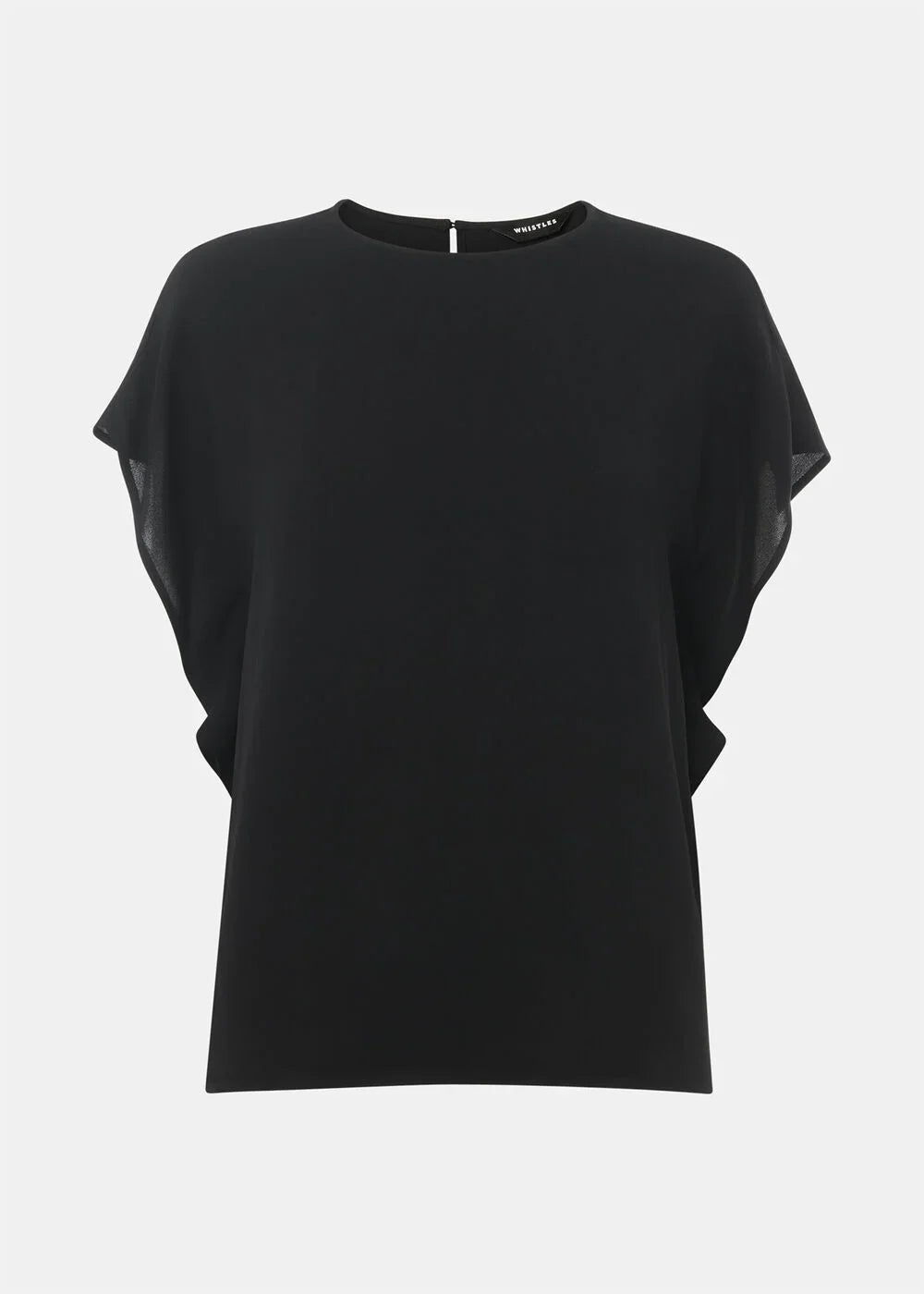 Short Sleeve Crepe Shell Top