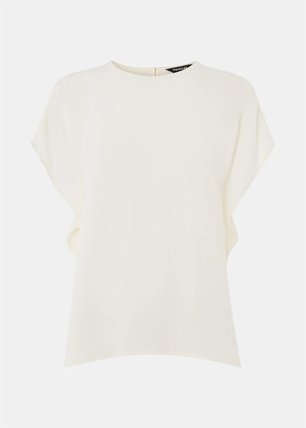 Short Sleeve Crepe Shell Top
